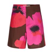 Blomstret Bomuldsshorts