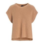 Terracotta Strikbluse