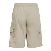 Beige Cargo Shorts med Trifoglio Logo