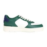 Hvide Grønne Blå Lave Profil Sneakers