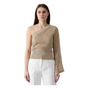 En-skulder lurex top