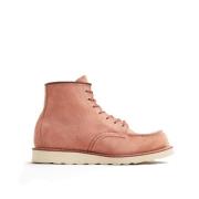 Dusty Rose Moc Toe Snørestøvler