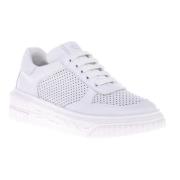 Sneaker in white calfskin