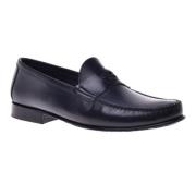 Loafer in dark blue calfskin