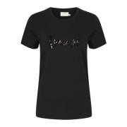 Sort Deep Paillet T-Shirt