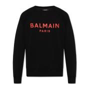 Sweatshirt med logo print