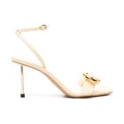 Ivory High Heel Sandaler