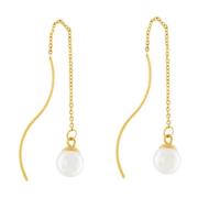 Joy Waterproof Chain Pearl Earring 18K Gold Plating