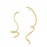 Tara Asymmetrical Statement Earring Gold Plating