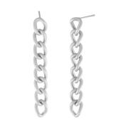 Tabitha Long Link Earring Silver Plating