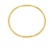 Joy Waterproof Clear CZ Delicate Bangle 18K Gold Plating