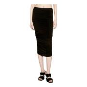 Shrimp Ruched Midi Skirt