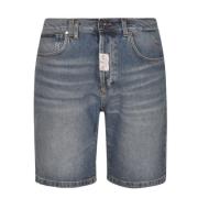 Blå Denim Shorts