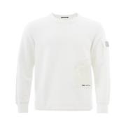 Hvid Basic Crewneck Sweatshirt