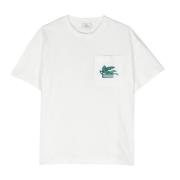 Hvid Pegasus Broderet T-shirt