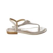 Metallic Læder Sandal