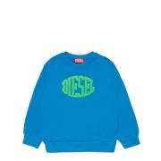 Crew-neck sweatshirt med puffy print