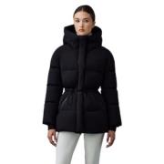 Sort Freya City Taljeret Puffer Jakke