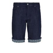 Indigo Denim Bermuda Shorts