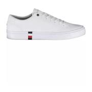 Stilfuld Hvid Polyester Sneaker
