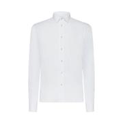Hvid Oxford Open Skjorte