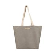 Reversible Lila Khaki Tote Taske