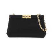 Silke Satin Twist Lock Clutch