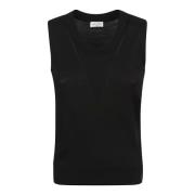 Sort Ribbet Tank Top