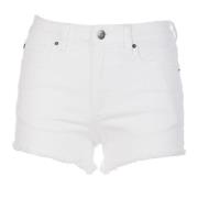 Hvide Denim Shorts