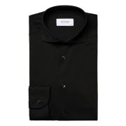 Black Contemporary Four-Way Stretch Shirt