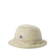 Quiltet Bucket Hat - Nylon - Beige