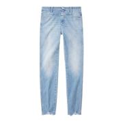 -Denim Skinny Pusher med X-Lommer