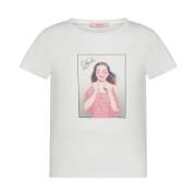 Piger Bomuldst-shirt med Print