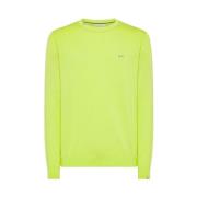 Solid Lime Rund Hals T-shirt