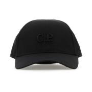 Stilfuld Sort Nylon Baseball Cap