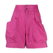 Cargo Pocket High-Waisted Mini Shorts