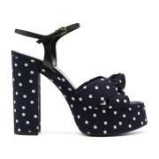 Polka-Dot Sandaler Blå