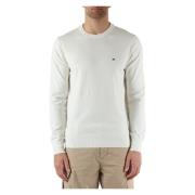 Bomuld Crewneck Sweater med Logo Broderi