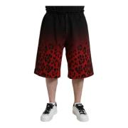 Leopard Print Bermuda Shorts