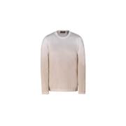 Uld-Silke Blandingsstrik Crew Neck Sweater