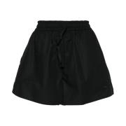 Sort Logo-Appliqué Poplin Shorts