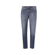 Slim Fit Blå Denim Jeans