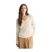 Bomuld Modal V-Hals Sweater