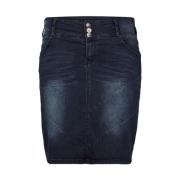 Denim Blue Classic Nederdel