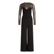 Elegant Jumpsuit med 3/4 Ærmer