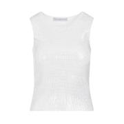 Rhinestone Tank Top Metallic