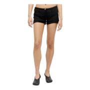 Broderede Track Mini Shorts