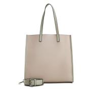 Stilfuld Beige Tote Taske