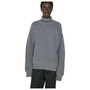 Uld-Kashmir Højhalset Sweater