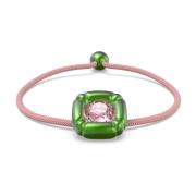 Dulcis Armbånd Grøn-Rosa Krystaller